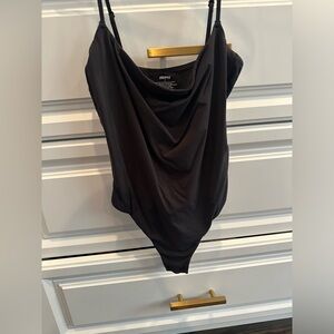 BLACK SKIMS TANK TOP BODYSUIT